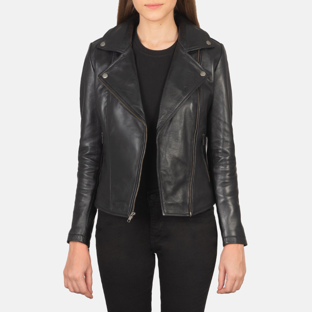 Black Leather Biker Jacket