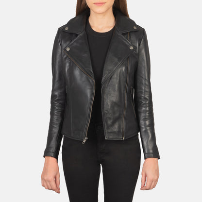 Black Leather Biker Jacket