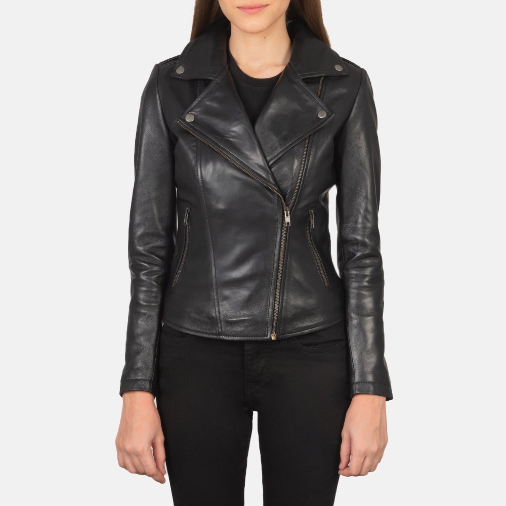 Black Leather Biker Jacket