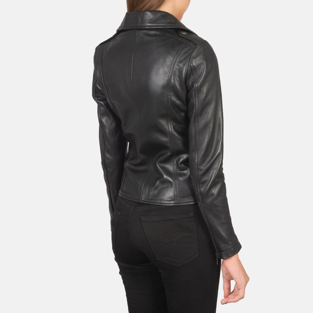 Black Leather Biker Jacket